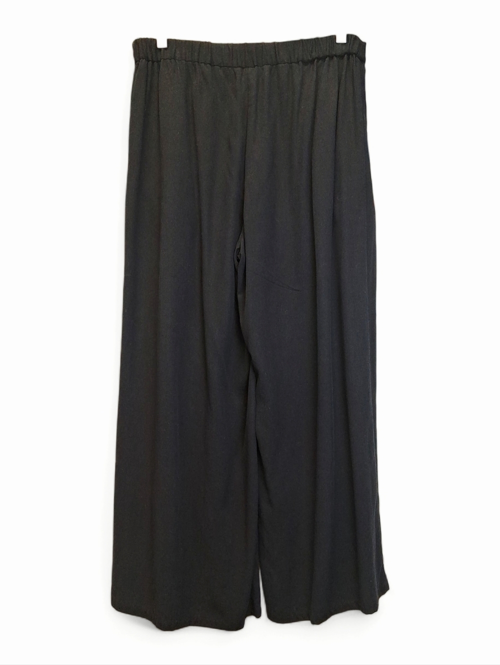 Eileen Fisher Black Textured  Lyocell Trousers S/P - Picture 2 of 4